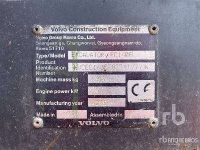 VOLVO EC140EL - Pelle sur chenille: photos 5 VOLVO EC140EL - Pelle sur chenille: photos 5