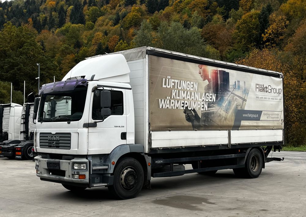 MAN TGM 18.330 4x2 // Zabudowa Burtowa // Manual // Specjalny // Ładowność 9600kg // - Camion à rideaux coulissants: photos 1 MAN TGM 18.330 4x2 // Zabudowa Burtowa // Manual // Specjalny // Ładowność 9600kg // - Camion à rideaux coulissants: photos 1