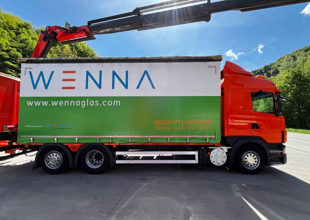 Scania G420 // Tandem // HDS Palfinger 18002 EH // Przyczepa // Oś skrętna podnoszona // Video !!! - Camion à rideaux coulissants, Remorque rideaux coulissants: photos 4 Scania G420 // Tandem // HDS Palfinger 18002 EH // Przyczepa // Oś skrętna podnoszona // Video !!! - Camion à rideaux coulissants, Remorque rideaux coulissants: photos 4