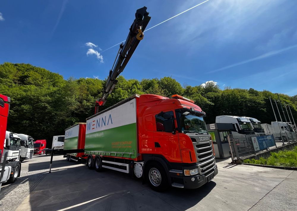 Scania G420 // Tandem // HDS Palfinger 18002 EH // Przyczepa // Oś skrętna podnoszona // Video !!! - Camion à rideaux coulissants, Remorque rideaux coulissants: photos 2 Scania G420 // Tandem // HDS Palfinger 18002 EH // Przyczepa // Oś skrętna podnoszona // Video !!! - Camion à rideaux coulissants, Remorque rideaux coulissants: photos 2