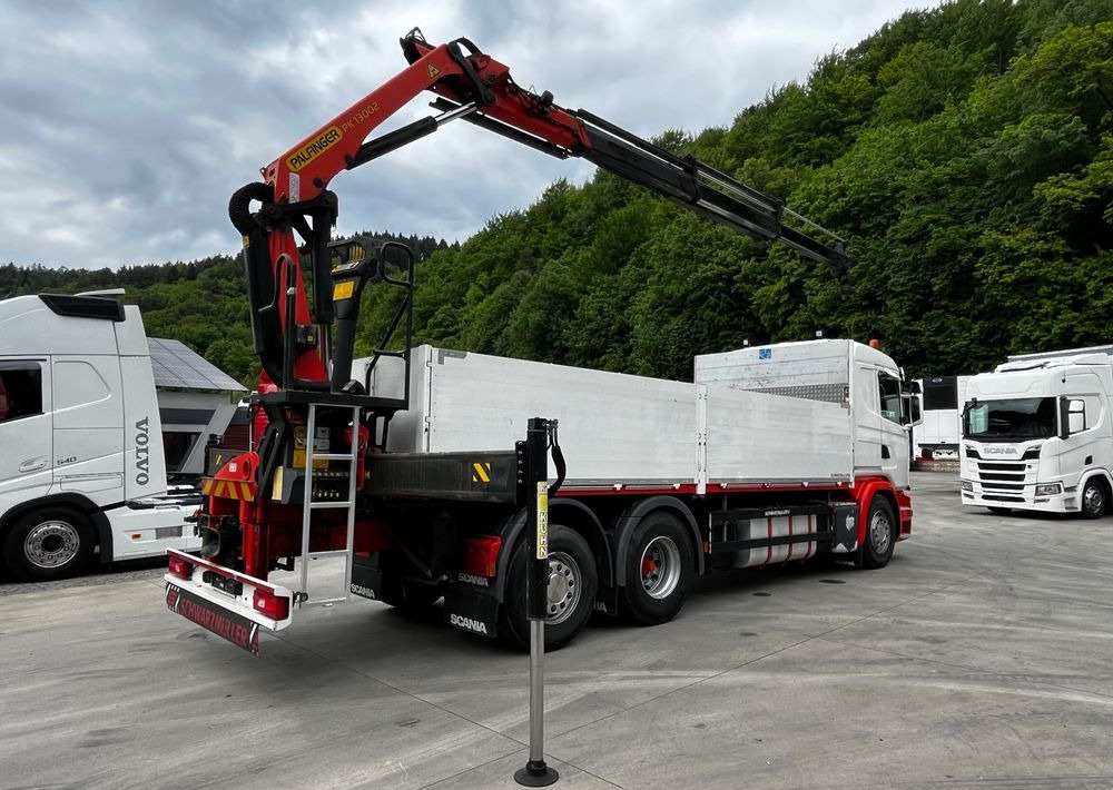 Scania G450 // 6x2// Skrzynia 6.40x2.49 // HDS Palfinger // Oś skrętna podnoszona // - Camion grue, Camion plateau: photos 4 Scania G450 // 6x2// Skrzynia 6.40x2.49 // HDS Palfinger // Oś skrętna podnoszona // - Camion grue, Camion plateau: photos 4