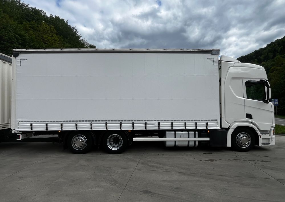 Scania R410 // 2018 // Retarder // Tandem 7.7+7.7 // Przyczepa Krone // Oś podnosozna // - Camion à rideaux coulissants: photos 3 Scania R410 // 2018 // Retarder // Tandem 7.7+7.7 // Przyczepa Krone // Oś podnosozna // - Camion à rideaux coulissants: photos 3
