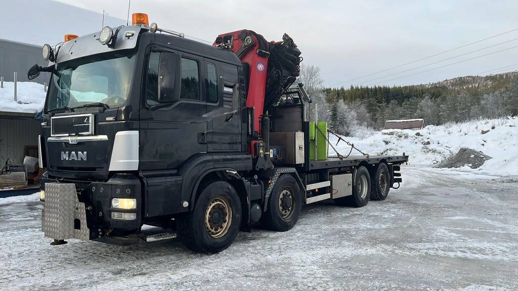 MAN TGS 35.480 8x4 60 tm HMF crane - Camion grue: photos 1 MAN TGS 35.480 8x4 60 tm HMF crane - Camion grue: photos 1