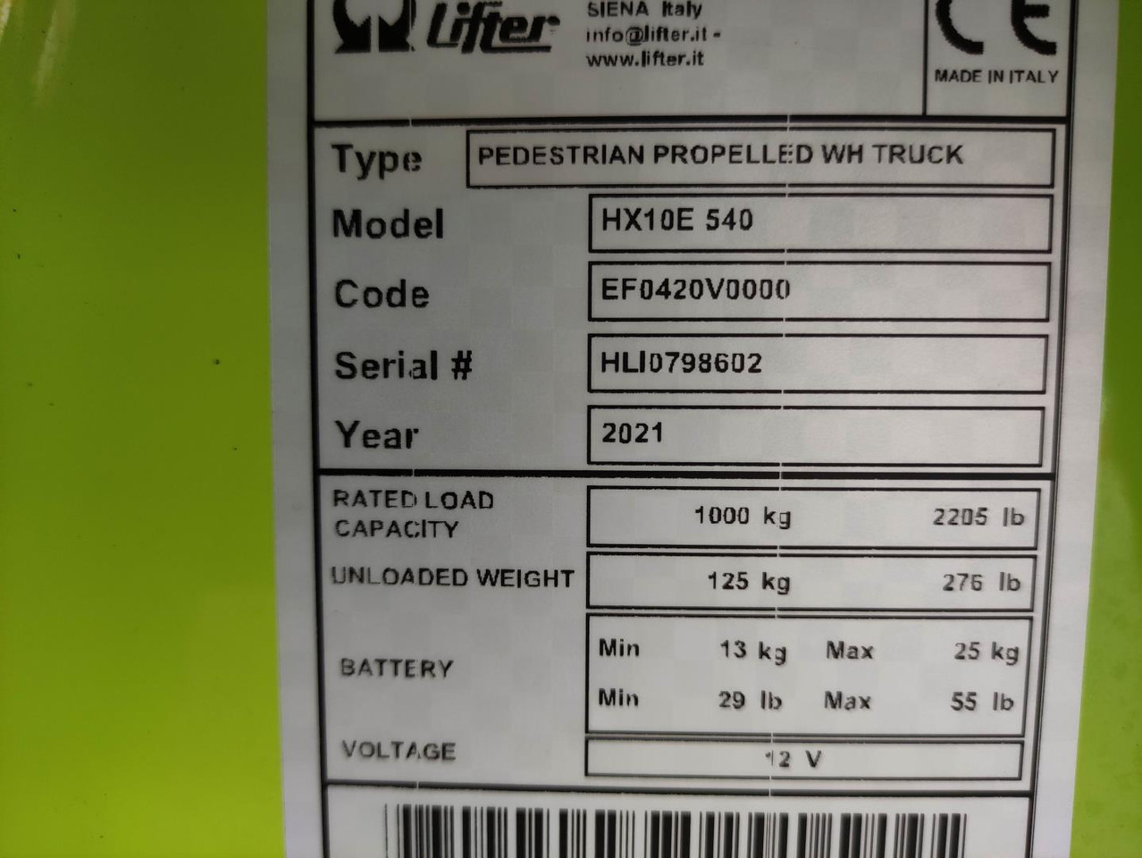 Pramac HX10E 540 - Transpalette: photos 5 Pramac HX10E 540 - Transpalette: photos 5