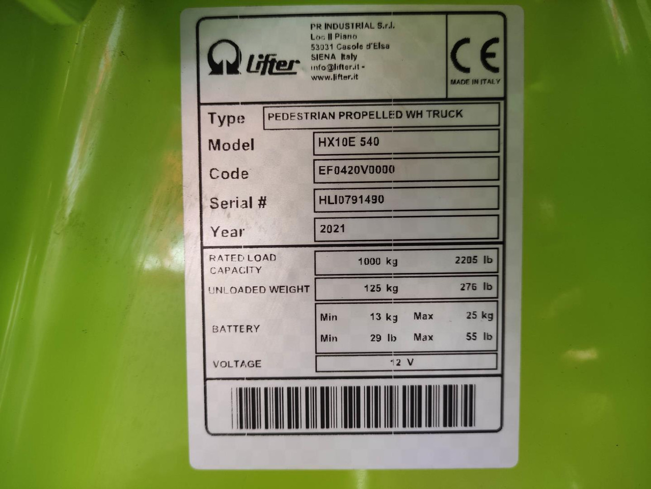 Pramac HX10E 540 - Transpalette: photos 5 Pramac HX10E 540 - Transpalette: photos 5