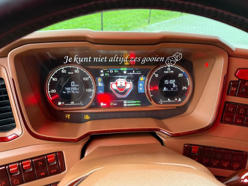 Tracteur routier Scania S650 V8 NGS SHOW TRUCK, INTERIOR, FULL AIR, ALCOA, PTO, FULL!: photos 19