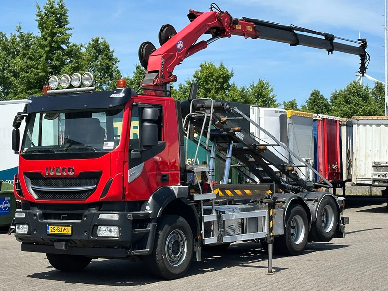Iveco Stralis 400 6x2 HMF 1720 K3 Kraan Met 24T HTS Kabel Systeem / Rotator / Euro 6 - Camion - système de câble, Camion grue: photos 1 Iveco Stralis 400 6x2 HMF 1720 K3 Kraan Met 24T HTS Kabel Systeem / Rotator / Euro 6 - Camion - système de câble, Camion grue: photos 1