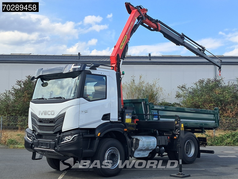 Iveco X-Way 460 4X2 NEW Palfinger PK12.501 Kran Crane Remote 3-way tipper ACC Navi - Camion benne, Camion grue: photos 2 Iveco X-Way 460 4X2 NEW Palfinger PK12.501 Kran Crane Remote 3-way tipper ACC Navi - Camion benne, Camion grue: photos 2
