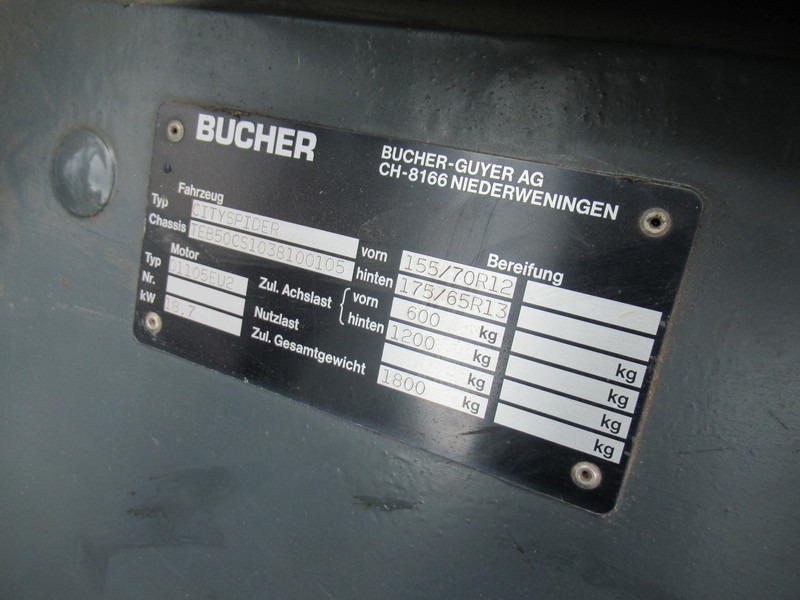 Balayeuse de voirie Bucher CITY SPIDER Veegmachine KehrMachine: photos 14