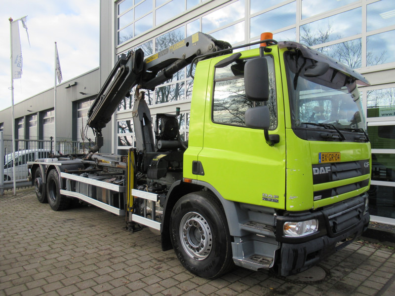 DAF FAN CF75 310 Palfinger PK23002 + Palift T20A - Camion ampliroll, Camion grue: photos 2 DAF FAN CF75 310 Palfinger PK23002 + Palift T20A - Camion ampliroll, Camion grue: photos 2