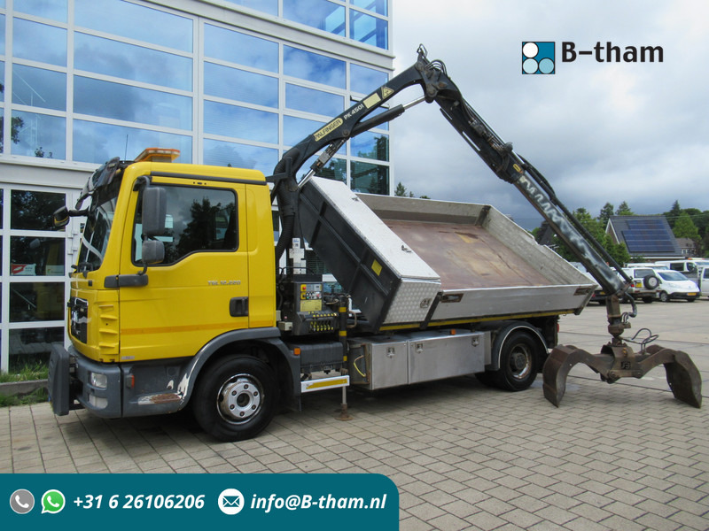 MAN 12.220 4X2 BB EEV + Palfinger PK4501 - Camion benne, Camion grue: photos 1 MAN 12.220 4X2 BB EEV + Palfinger PK4501 - Camion benne, Camion grue: photos 1