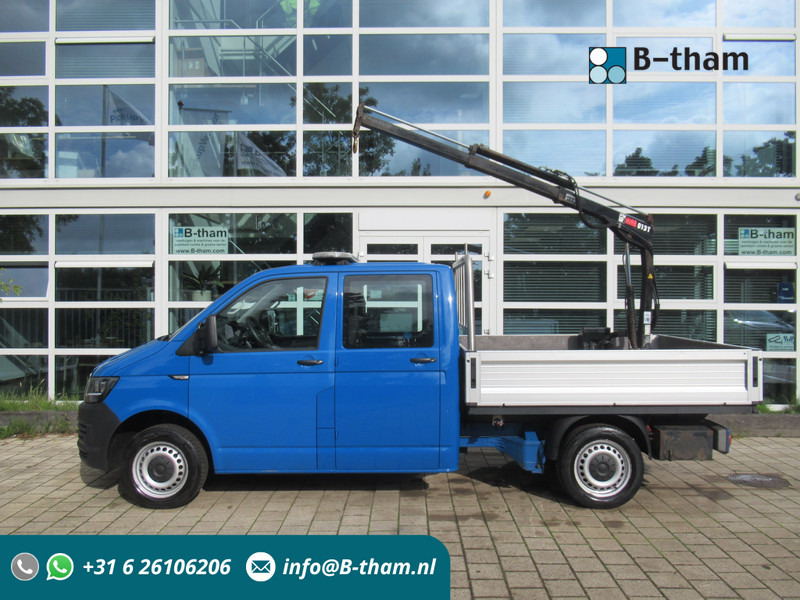 Volkswagen Transporter 2.0 TDI 75KW L2 DOKA + HIAB Dubbelcabine Comfort - Fourgon plateau, Utilitaire double cabine: photos 1 Volkswagen Transporter 2.0 TDI 75KW L2 DOKA + HIAB Dubbelcabine Comfort - Fourgon plateau, Utilitaire double cabine: photos 1
