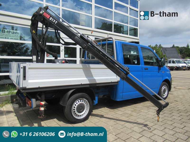 Volkswagen Transporter T5 2.0 TDI 75KW DOKA + HIAB Dubbelcabine - Fourgon plateau, Utilitaire double cabine: photos 1 Volkswagen Transporter T5 2.0 TDI 75KW DOKA + HIAB Dubbelcabine - Fourgon plateau, Utilitaire double cabine: photos 1