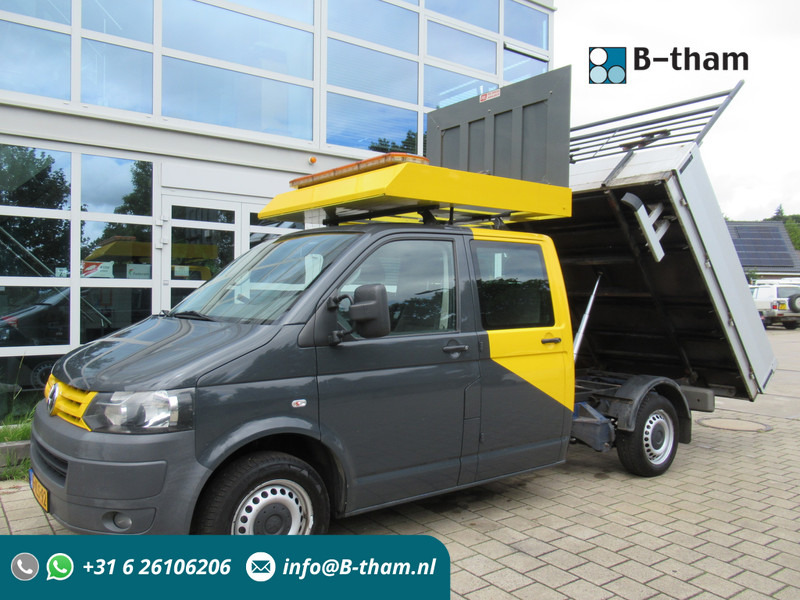 Volkswagen Transporter T5 2.0 TDI 75KW L2H1 DOKA dubbelcabine Kipper Actiebord - Véhicule utilitaire benne, Utilitaire double cabine: photos 1 Volkswagen Transporter T5 2.0 TDI 75KW L2H1 DOKA dubbelcabine Kipper Actiebord - Véhicule utilitaire benne, Utilitaire double cabine: photos 1