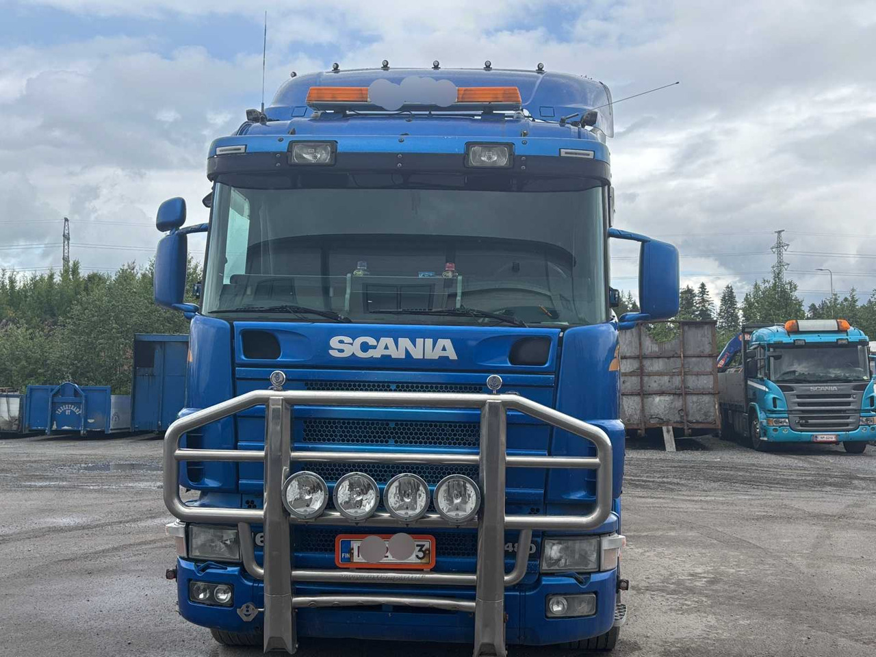 Truck Scania R 164 460 + crane PM 35.5 SP - Camion plateau, Camion grue: photos 2 Truck Scania R 164 460 + crane PM 35.5 SP - Camion plateau, Camion grue: photos 2
