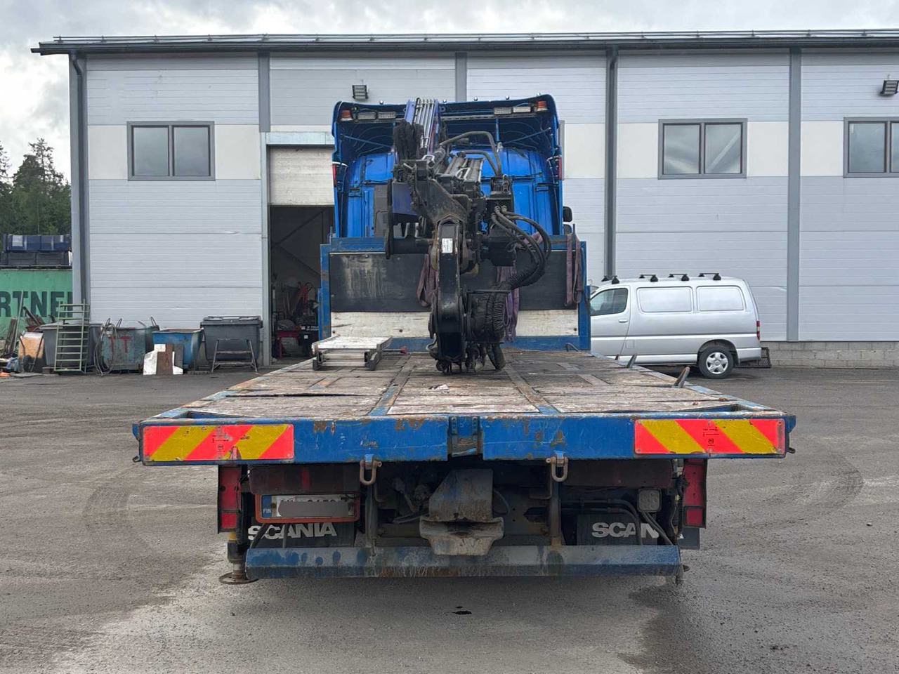 Truck Scania R 164 460 + crane PM 35.5 SP - Camion plateau, Camion grue: photos 5 Truck Scania R 164 460 + crane PM 35.5 SP - Camion plateau, Camion grue: photos 5