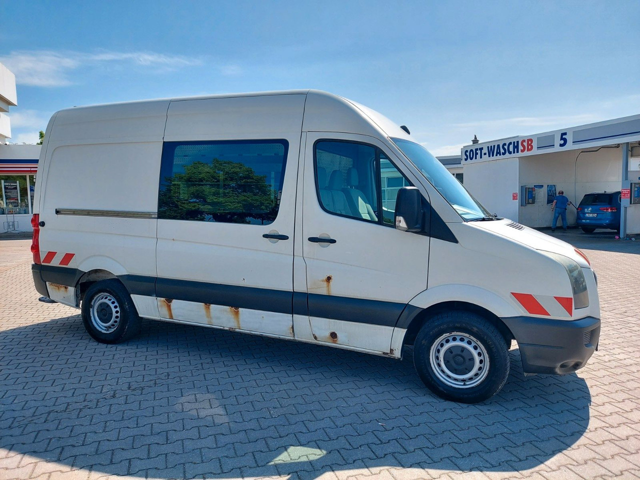 Transport de personnes Volkswagen Crafter Kasten 35 mittel L2H2 Hochdach KLIMA AHK: photos 9