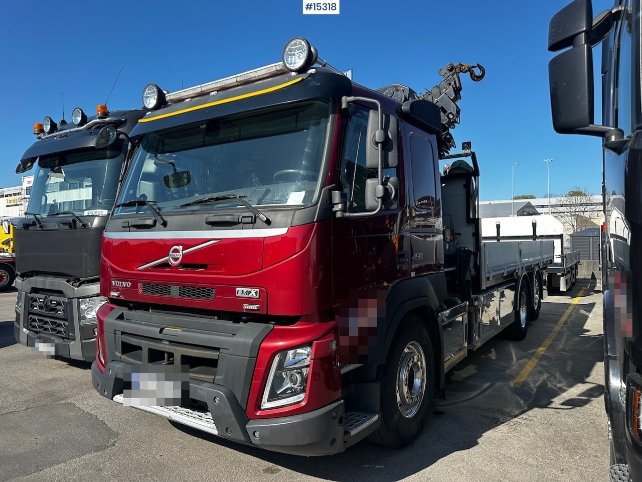 Volvo FMX 450 - Camion plateau, Camion grue: photos 1 Volvo FMX 450 - Camion plateau, Camion grue: photos 1
