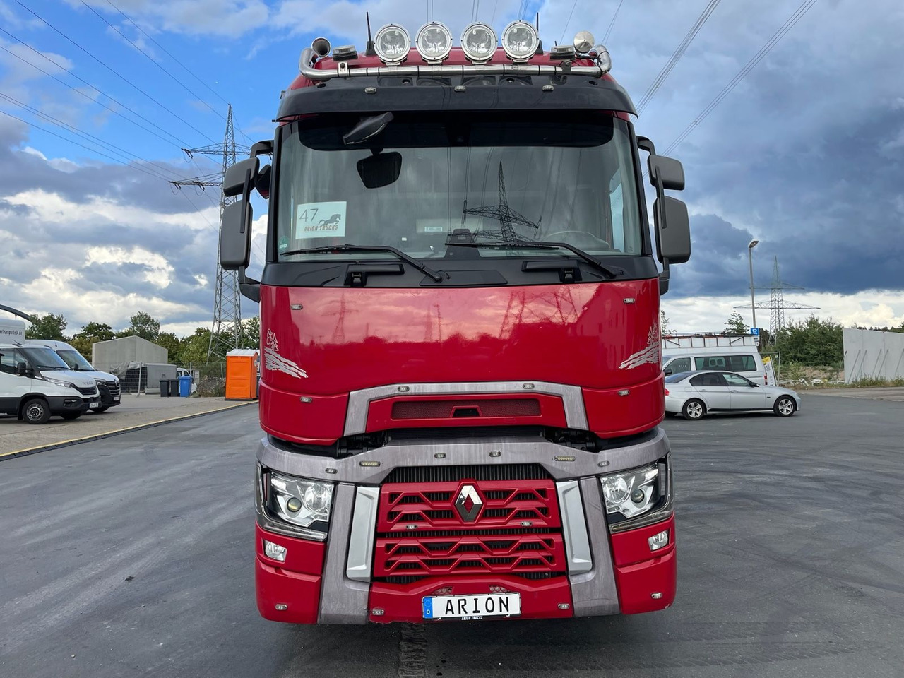 Renault T520 6x2 Kurzholz/PALFINGER/E120Z/VOLVO-ENGINE - Camion grumier, Camion grue: photos 2 Renault T520 6x2 Kurzholz/PALFINGER/E120Z/VOLVO-ENGINE - Camion grumier, Camion grue: photos 2