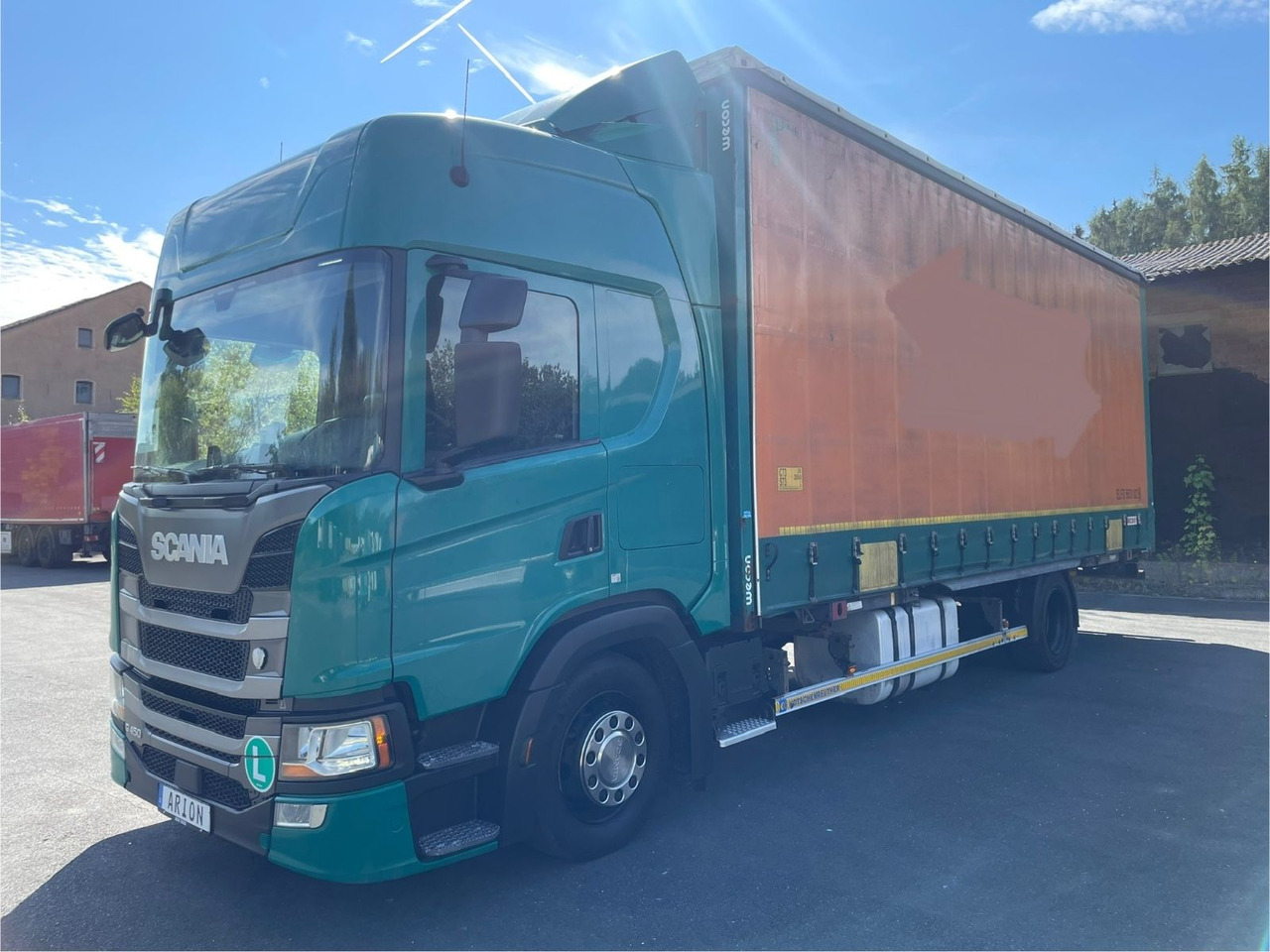 Scania G450 Pritsche+Plane/Wechsler/WECON/StandAC/EU6d - Camion à rideaux coulissants: photos 3 Scania G450 Pritsche+Plane/Wechsler/WECON/StandAC/EU6d - Camion à rideaux coulissants: photos 3
