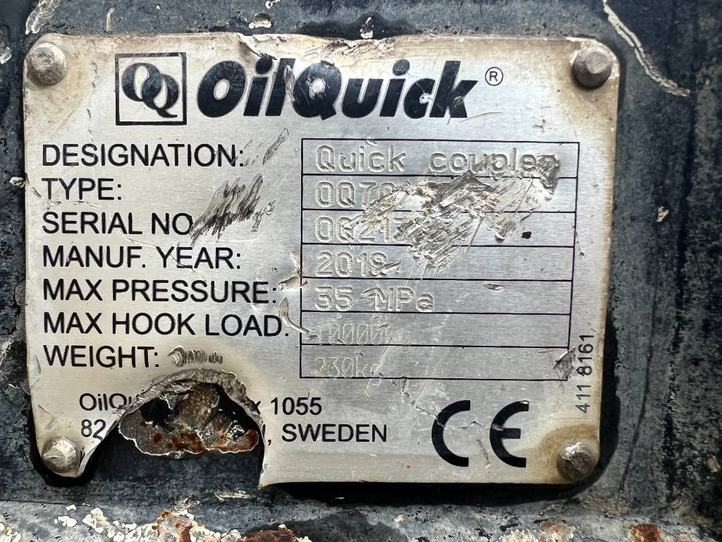 OilQuick OQ70/55 - Attache rapide pour Engins de chantier: photos 2 OilQuick OQ70/55 - Attache rapide pour Engins de chantier: photos 2
