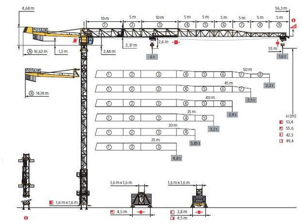 Potain MDT 128 - Grue à tour: photos 1 Potain MDT 128 - Grue à tour: photos 1
