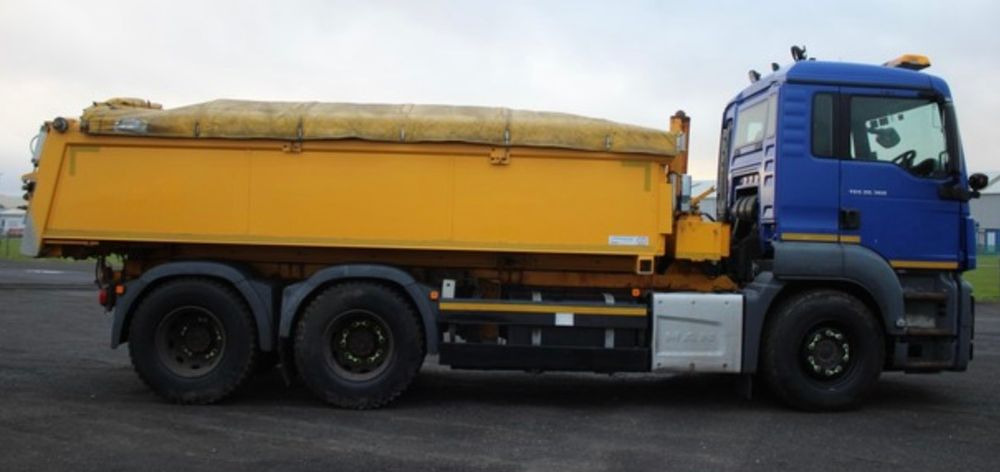 Camion benne MAN Tgs 26.360 6x4 wywrotka piaskarka pług e6 euro6: photos 11