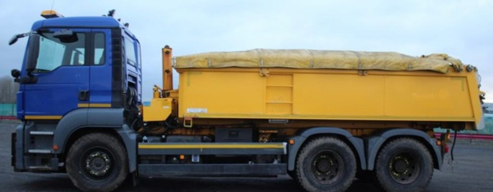 Camion benne MAN Tgs 26.360 6x4 wywrotka piaskarka pług e6 euro6: photos 6