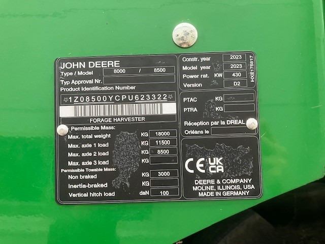 John Deere 8500i - Ensileuse: photos 5 John Deere 8500i - Ensileuse: photos 5