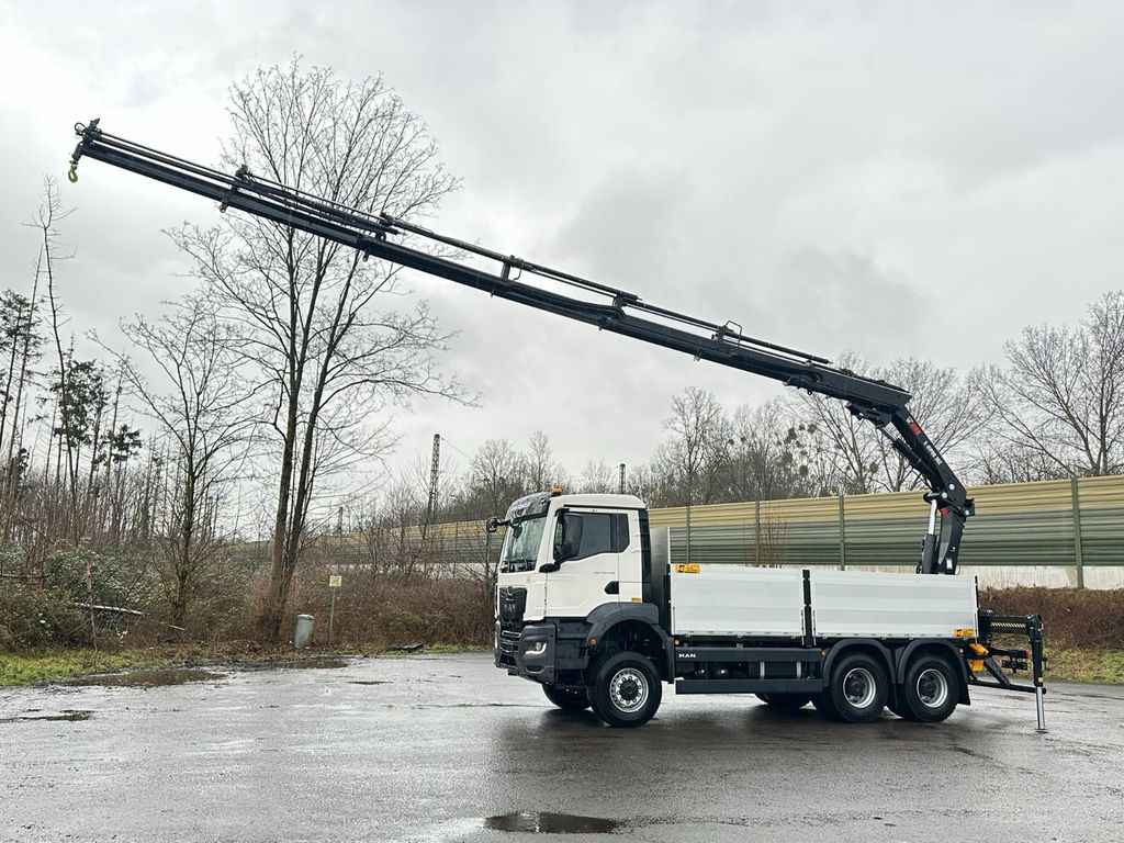 MAN TGS 33.440 6x6 Kran HIAB X-HiPro 302 E 6 - Camion plateau, Camion grue: photos 1 MAN TGS 33.440 6x6 Kran HIAB X-HiPro 302 E 6 - Camion plateau, Camion grue: photos 1
