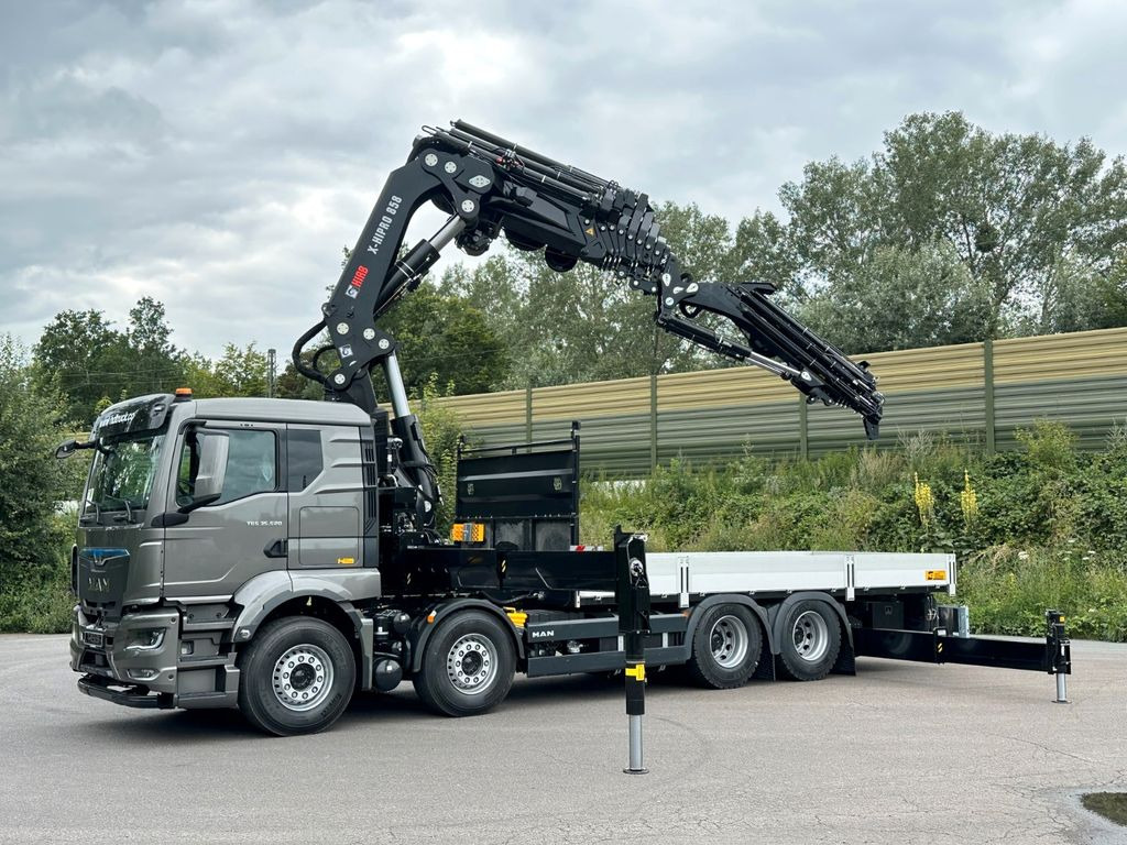 MAN TGS 35.520 8x4 BL HIAB X-HiPro858E-8 & Jib150x-6 - Camion grue, Camion plateau: photos 3 MAN TGS 35.520 8x4 BL HIAB X-HiPro858E-8 & Jib150x-6 - Camion grue, Camion plateau: photos 3