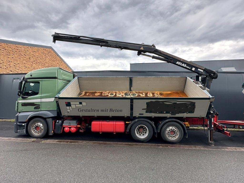Camion benne, Camion grue Mercedes-Benz 2545 6x2 Euro6 2-Seiten-Kipper ATLAS 145 KRAN: photos 7
