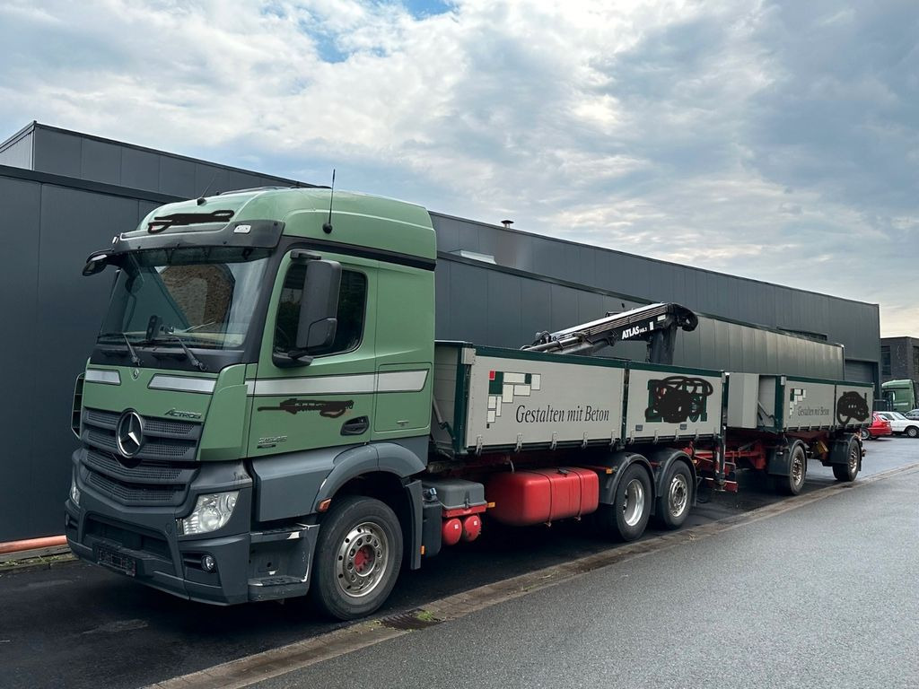 Camion benne, Camion grue Mercedes-Benz 2545 6x2 Euro6 2-Seiten-Kipper ATLAS 145 KRAN: photos 10