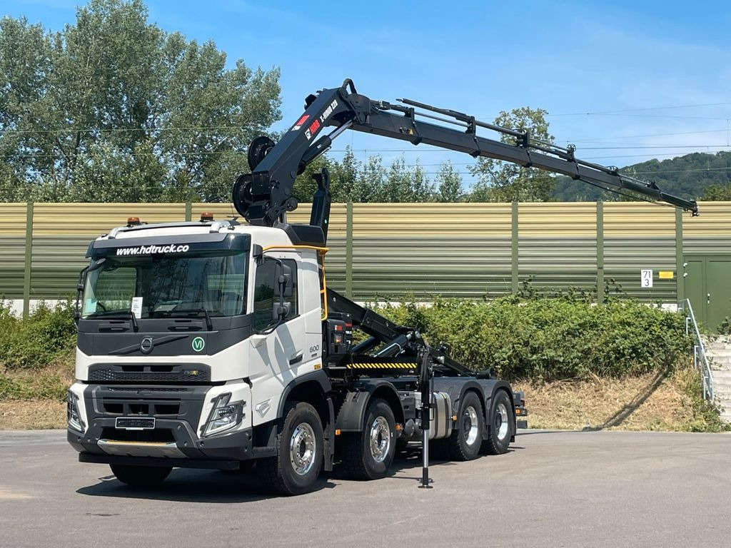 Volvo FMX 500 8x4 Abrollkipper + Kran Hiab 228-6 - Camion ampliroll, Camion grue: photos 1 Volvo FMX 500 8x4 Abrollkipper + Kran Hiab 228-6 - Camion ampliroll, Camion grue: photos 1