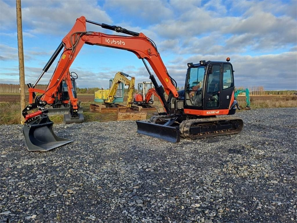Kubota KX080-4a Pyörittäjällä - Mini pelle: photos 1 Kubota KX080-4a Pyörittäjällä - Mini pelle: photos 1