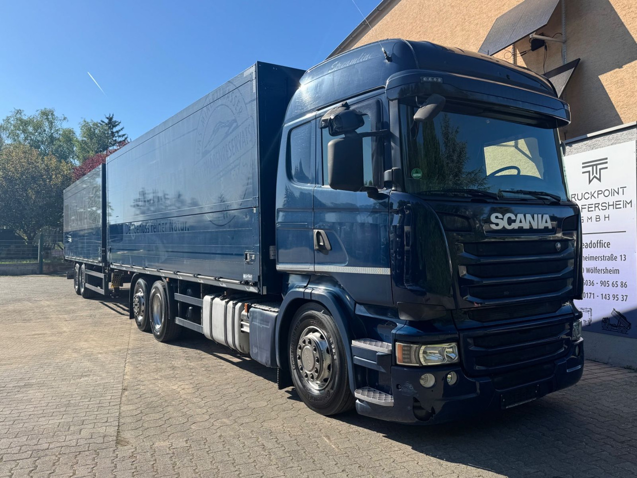 Scania R450 Lift-Achse/Mitnahmestp./Kupplungsp/2instock - Camion pour le transport de boissons: photos 1 Scania R450 Lift-Achse/Mitnahmestp./Kupplungsp/2instock - Camion pour le transport de boissons: photos 1