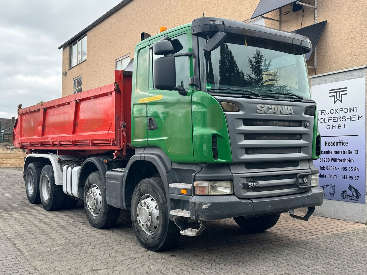 Scania R500/V8/BB/KLIMA/8x4/Dautel/Top-Zustand! - Camion benne: photos 1 Scania R500/V8/BB/KLIMA/8x4/Dautel/Top-Zustand! - Camion benne: photos 1