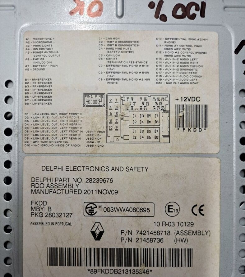 Delphi RADIO MP3 CD AUX USB 12V RENAULT PREMIUM MAGNUM MIDLUM DXI - Cabine et intérieur pour Camion: photos 2 Delphi RADIO MP3 CD AUX USB 12V RENAULT PREMIUM MAGNUM MIDLUM DXI - Cabine et intérieur pour Camion: photos 2