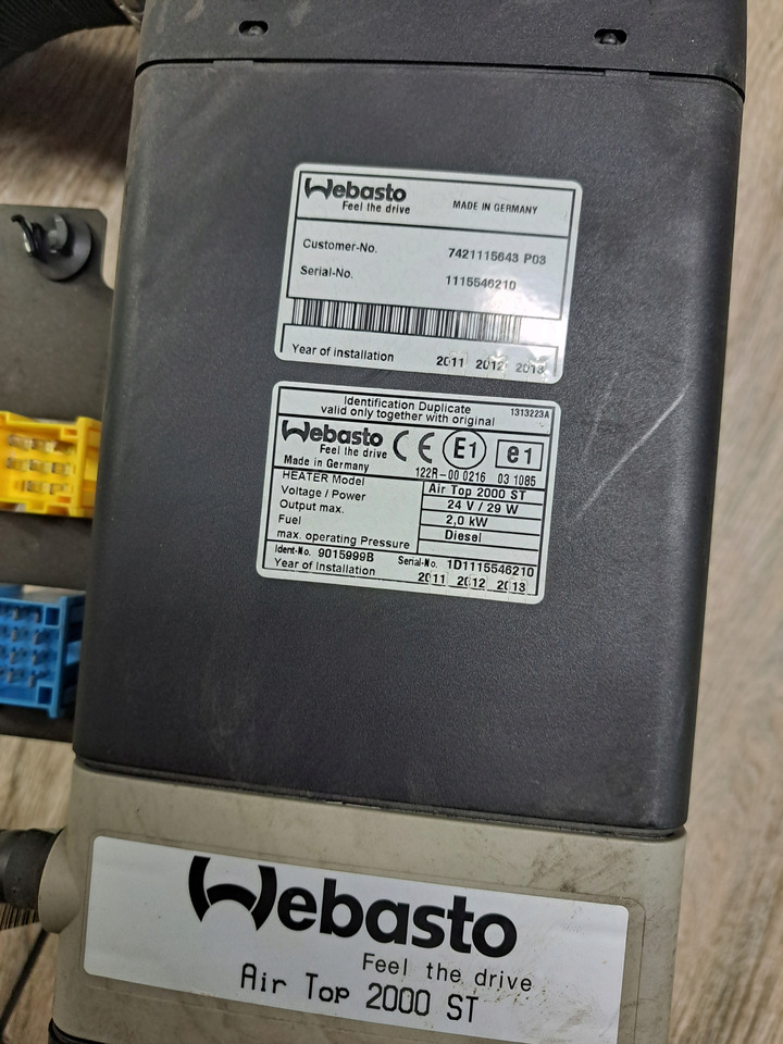 WEBASTO WEBASTO AIR TOP 2000ST ADR RENAULT PREMIUM MIDLUM DXI VOLVO FL FE - Chauffage/ Ventilation pour Camion: photos 4 WEBASTO WEBASTO AIR TOP 2000ST ADR RENAULT PREMIUM MIDLUM DXI VOLVO FL FE - Chauffage/ Ventilation pour Camion: photos 4