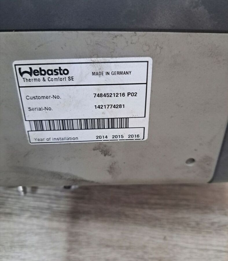 WEBASTO WEBASTO OGRZEWANIE POSTOJOWE AIR TOP EVO 2000 VOLVO FH 4 RENAULT GAMA T RANGE - Chauffage/ Ventilation pour Camion: photos 5 WEBASTO WEBASTO OGRZEWANIE POSTOJOWE AIR TOP EVO 2000 VOLVO FH 4 RENAULT GAMA T RANGE - Chauffage/ Ventilation pour Camion: photos 5