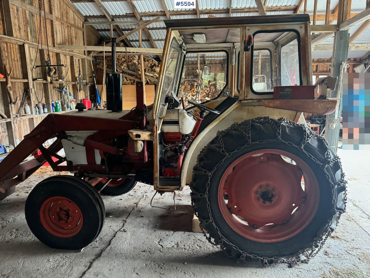 1974 David Brown 885 w/ loaders and chain. - Tracteur agricole: photos 4 1974 David Brown 885 w/ loaders and chain. - Tracteur agricole: photos 4