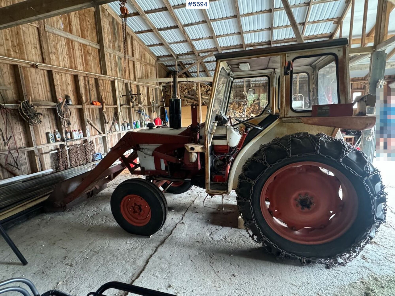 1974 David Brown 885 w/ loaders and chain. - Tracteur agricole: photos 5 1974 David Brown 885 w/ loaders and chain. - Tracteur agricole: photos 5