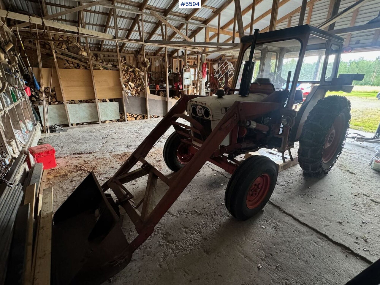1974 David Brown 885 w/ loaders and chain. - Tracteur agricole: photos 2 1974 David Brown 885 w/ loaders and chain. - Tracteur agricole: photos 2
