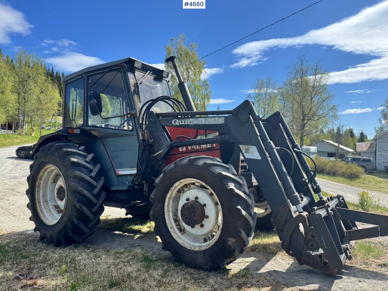 1989 Valmet 455 4x4 w/ Front loader - Tracteur agricole: photos 4 1989 Valmet 455 4x4 w/ Front loader - Tracteur agricole: photos 4