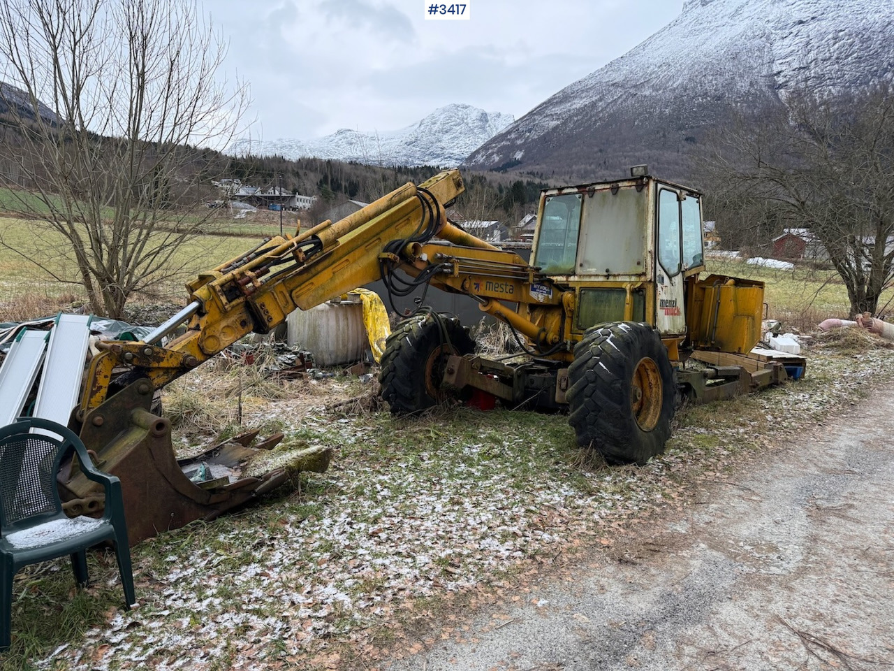 1992 Menzi Muck 6000 + a dividing machine. - Pelle araignée: photos 1 1992 Menzi Muck 6000 + a dividing machine. - Pelle araignée: photos 1