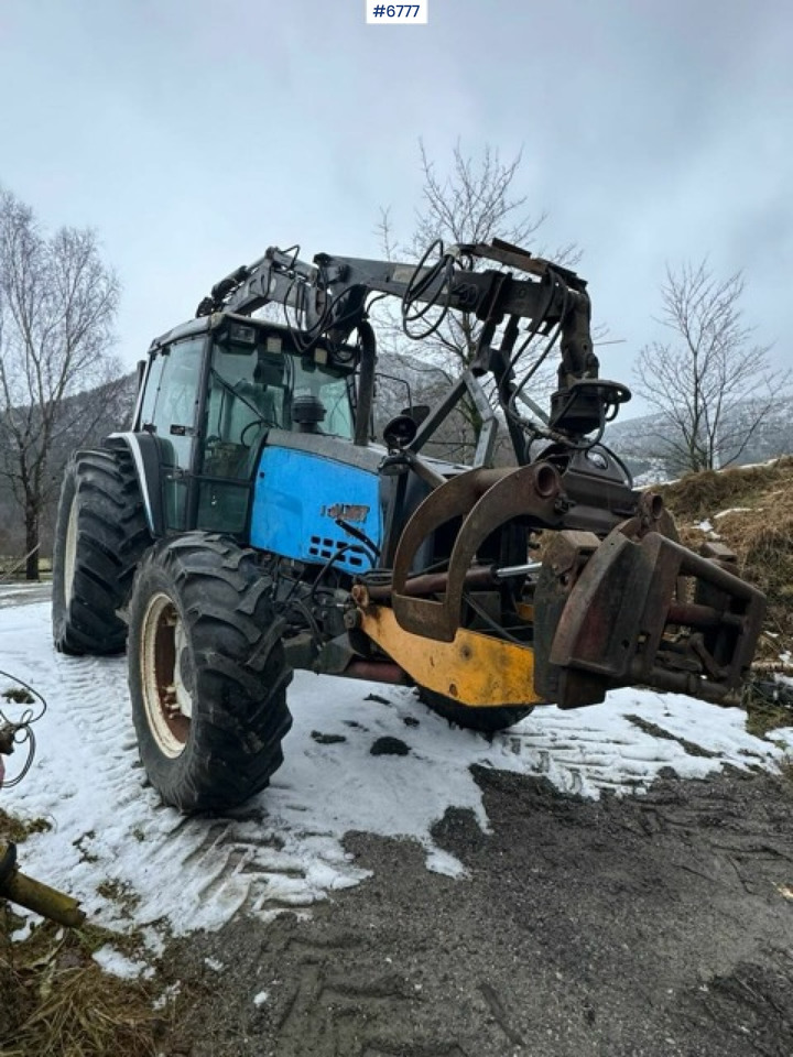 Tracteur agricole 1993 Valmet 8100 with Hiab FMV crane and log trailer: photos 6 Tracteur agricole 1993 Valmet 8100 with Hiab FMV crane and log trailer: photos 6