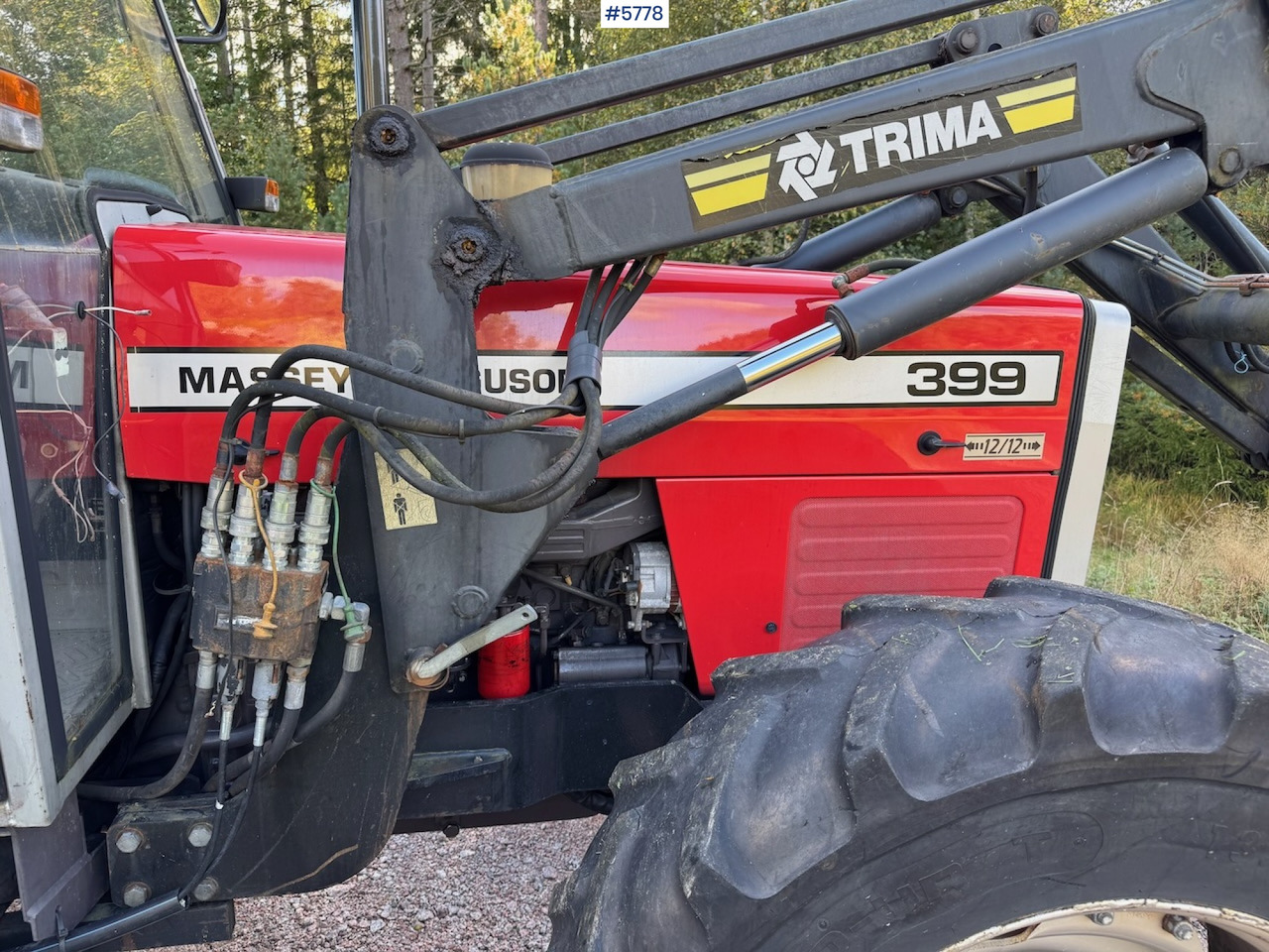 1995 Massey Ferguson 399 w/ front loader. - Tracteur agricole: photos 3 1995 Massey Ferguson 399 w/ front loader. - Tracteur agricole: photos 3