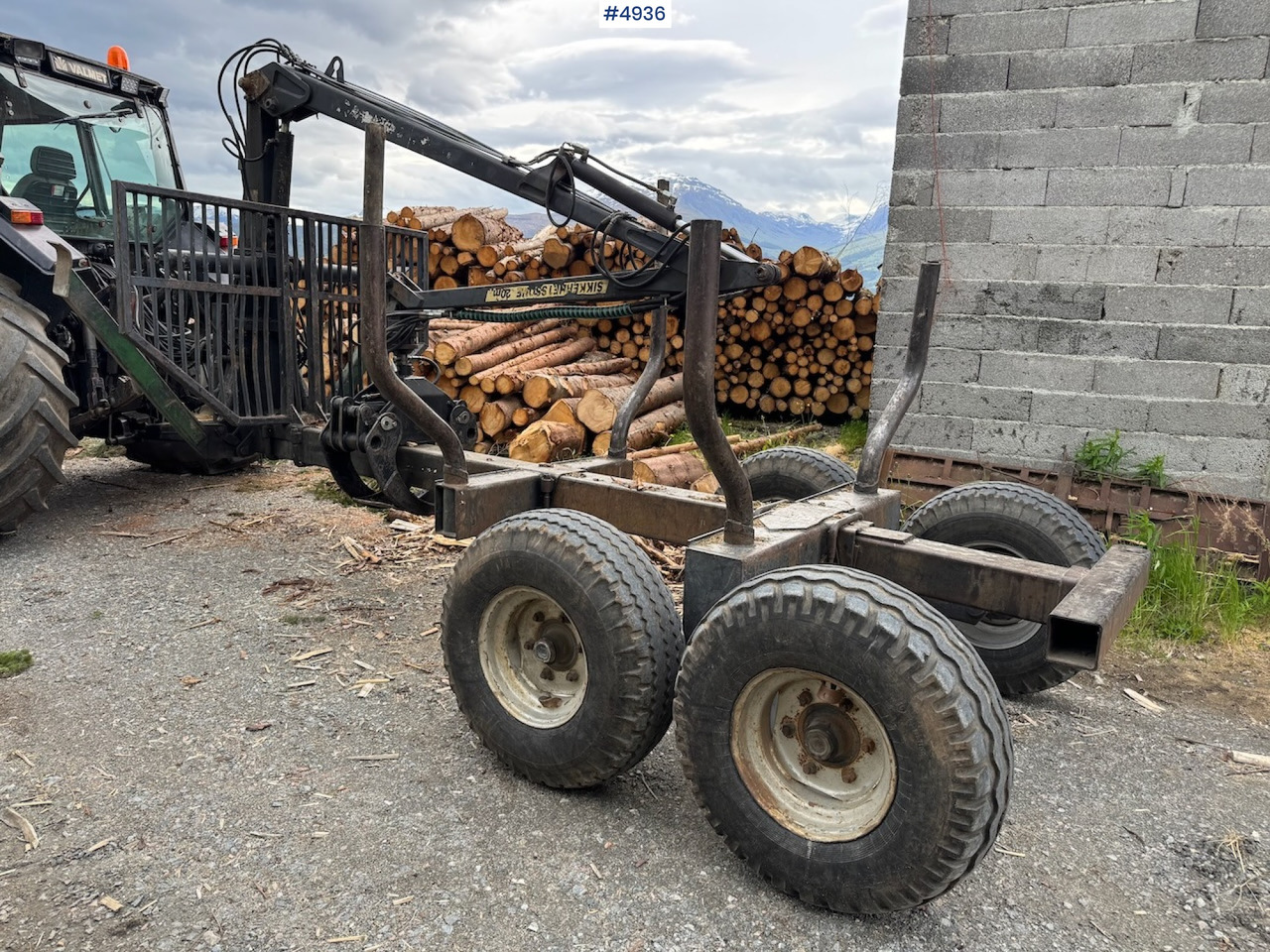 1996 Nokka Tume timber wagon - Remorque grumier: photos 1 1996 Nokka Tume timber wagon - Remorque grumier: photos 1