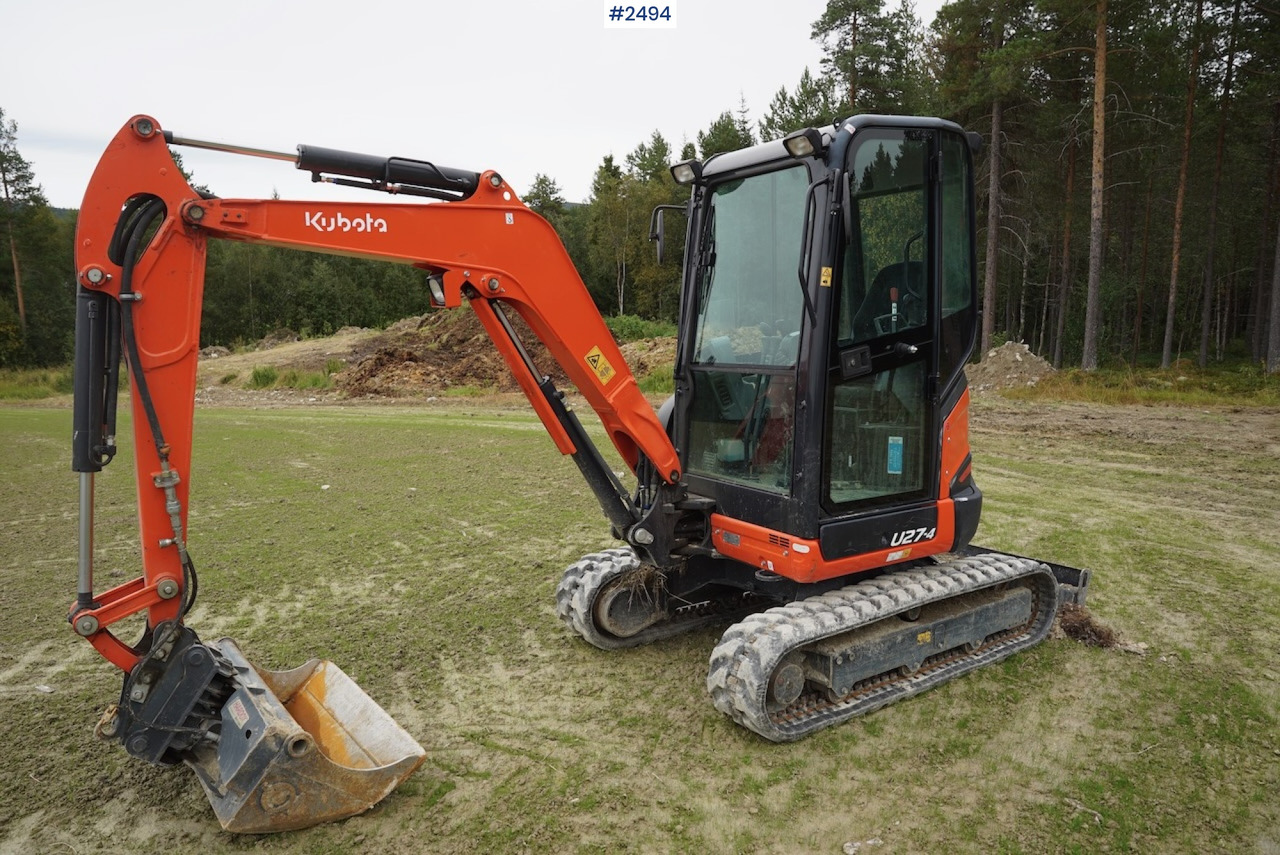 2018 Kubota U27-4 w/shear - Mini pelle: photos 2 2018 Kubota U27-4 w/shear - Mini pelle: photos 2