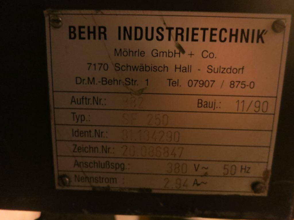 Behr SF 250 - Machine-outil: photos 5 Behr SF 250 - Machine-outil: photos 5